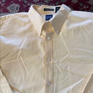 GAP Classic Oxford Long Sleeve Button Front Shirt Size XXL (TD)